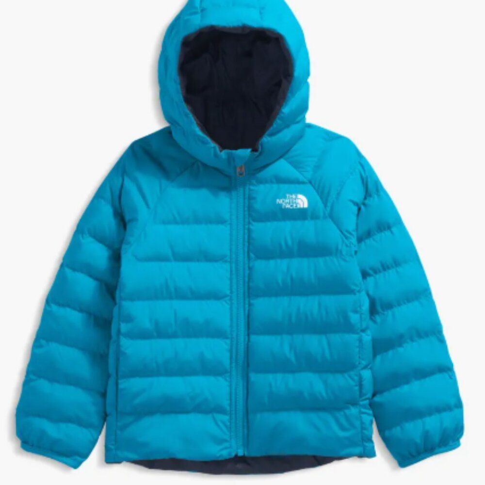 The North Face Kids' Reversible Perrito Hooded Jacket Meridian Blue Size 4